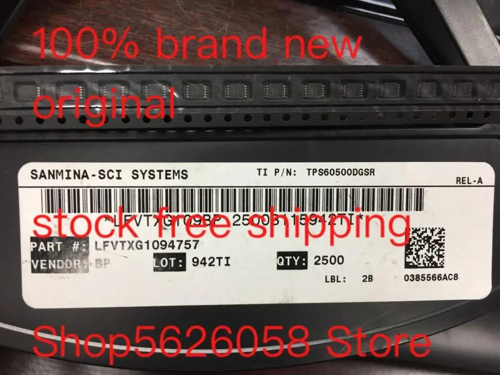 10PCS/LOT TPS60500DGSR MSOP10 100% new original freeshipping