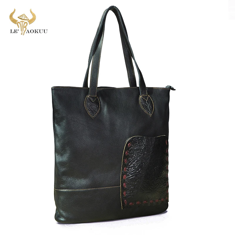 

Soft Quality Real LEATHER Famous Brand Luxury Ladies Large Shopping handbag Shoulder bag Women Designer female Big Tote bag 234