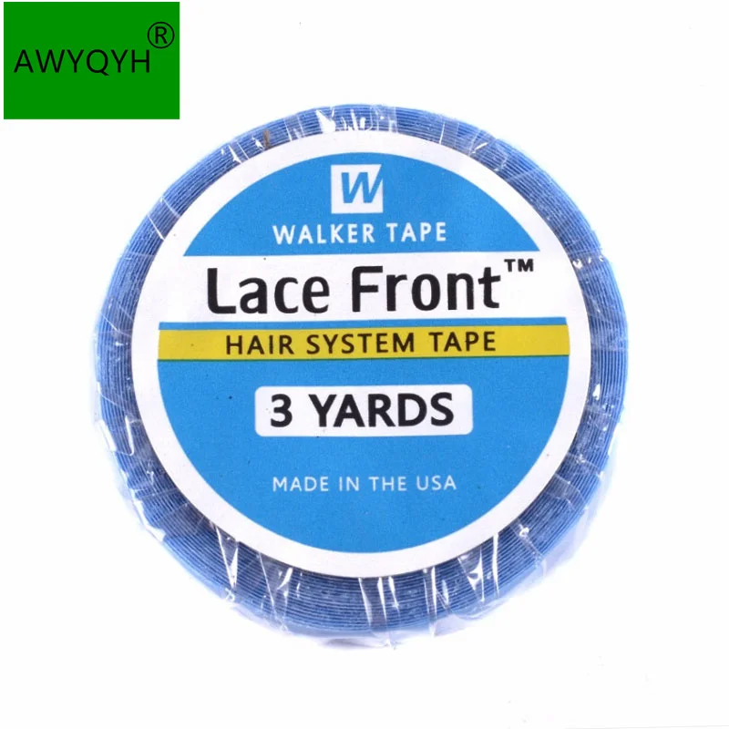 Haar Systeem Tape Dubbelzijdig Walker Tape Ultra Hold Haarverlenging Tapes Voor Vetersluiting 0.8Cm 3Yards/Roll Lace Front Pruik Lijm