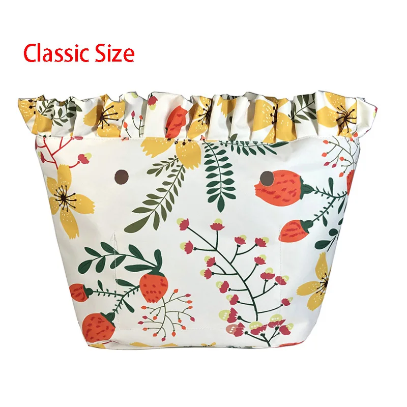 New Floral Border Waterproof Inner Lining Insert Inner Pocket For Classic Mini inserts interior for o bag accessories handbags