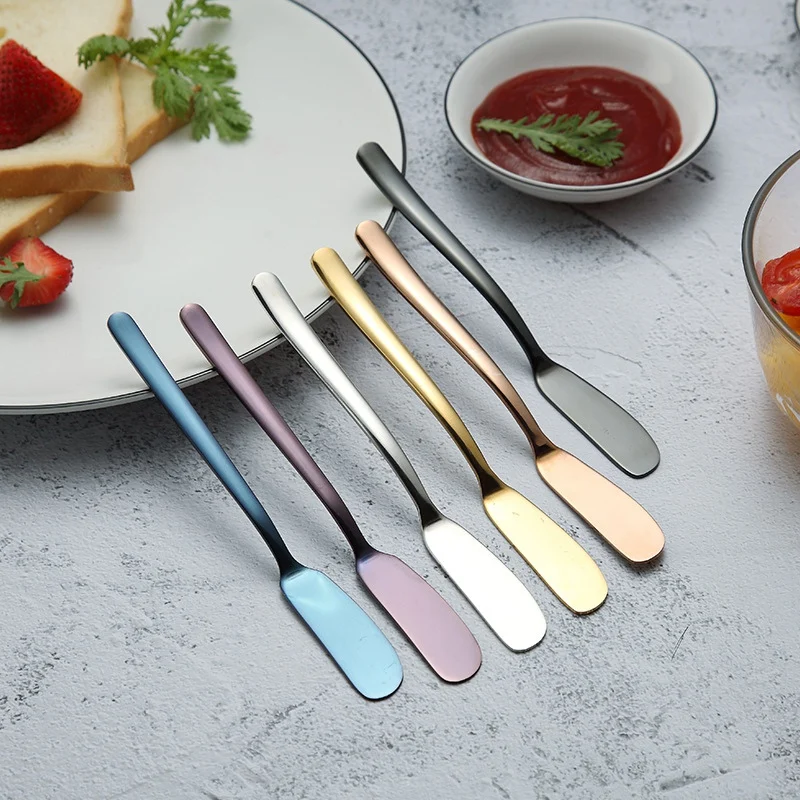 Multifunction Stainless Steel Butter Spatula Cheese Dessert Jam Spreader Knife Cutlery for Bread Kitchen Toast Tableware Utensil