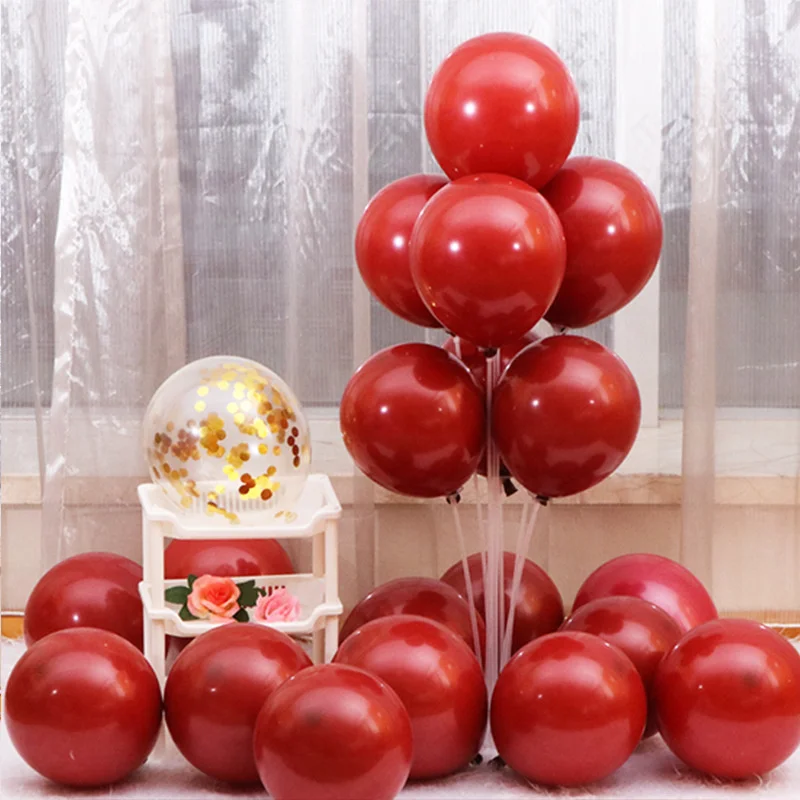 

50 packs red latex balloons romantic wedding room decoration wedding decoration birthday party decoration balloon wholesale