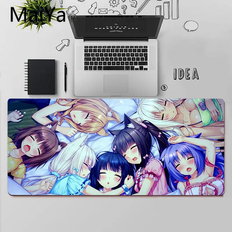 Maiya Chocola Nekopara Japan anime girl Rubber Mouse Durable Desktop Mousepad Free Shipping Large Mouse Pad Keyboards Mat