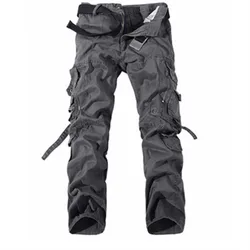 Mens Cargo Pants New Casual Combat Army Military Tactical Style Pocket Trousers Autumn Male Outdoor Climbing Overalls Straight