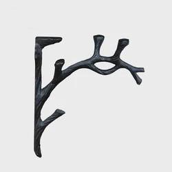 Black Green Tree Branch Cast Iron Wall Hook In European Vintage Country Accents Handmade Rough Home Garden Decor Storage Racks