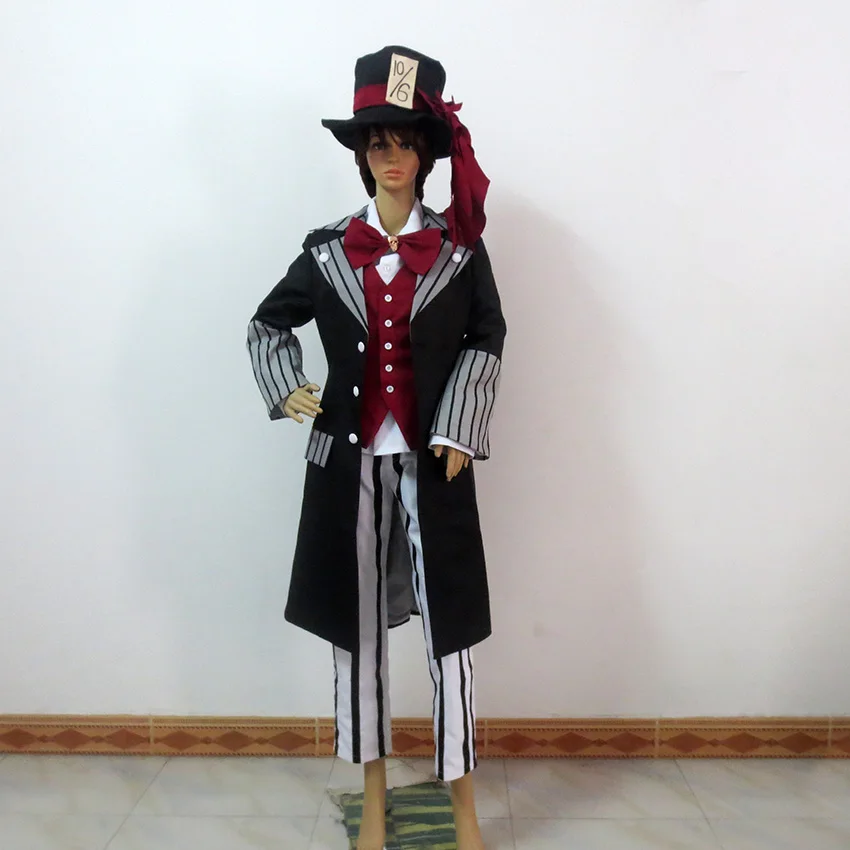 

Black Butler Kuroshitsuji Under Taker Cos Halloween Uniform Outfit Cosplay Costume Customize Any Size