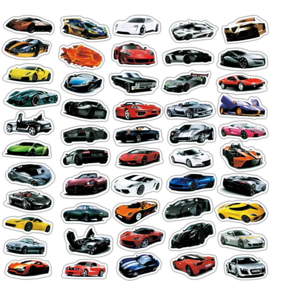 10/30/50PCS Cool JDM Retrofit Racing Car Graffiti Stickers Anime Car Travel Luggage Phone Fridge Laptop Waterproof Cool Sticker