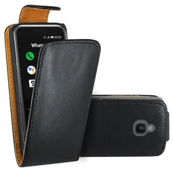 Black Premium Leather Flip Book Case Cover Funda Coque For Nokia 8000 4G