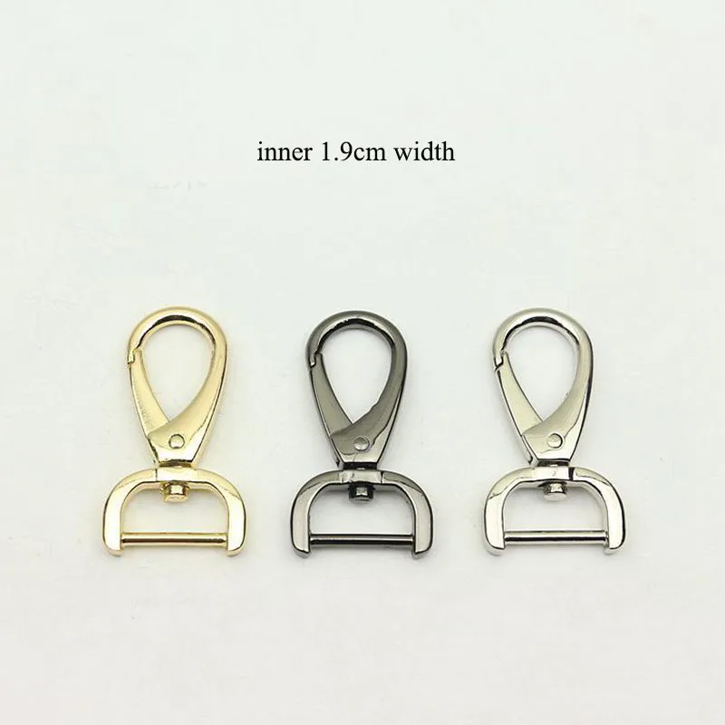 

20Pcs 19mm Metal Hanging Buckles Lobster Carbiner Dog Hook Collar Keychain Swivel Trigger Clips Snap Hook DIY Accessories