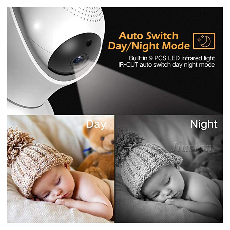 MINI WiFi กล้อง 1080P Home Security Video Camara Bebe Wireless Night Vision CCTV CAM 360 Panoramic Kamera เด็ก MONITOR