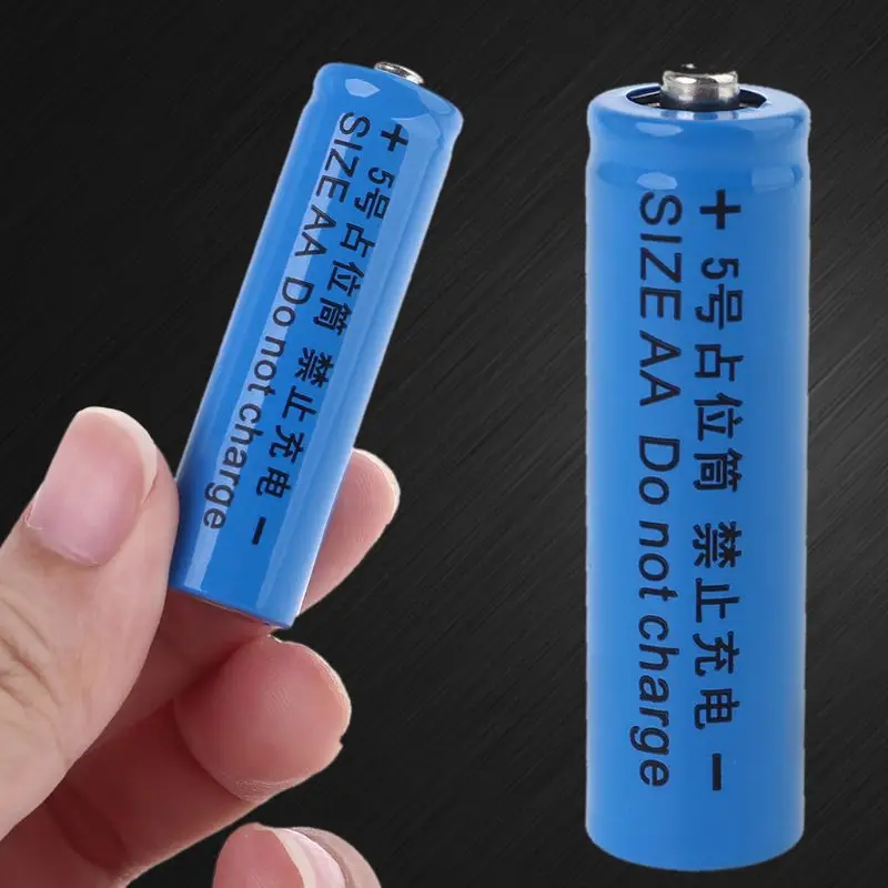 5Pcs LR06 AA LR03 AAA Size Fake Battery Setup Shell Placeholder Cylinder Conductor Cells