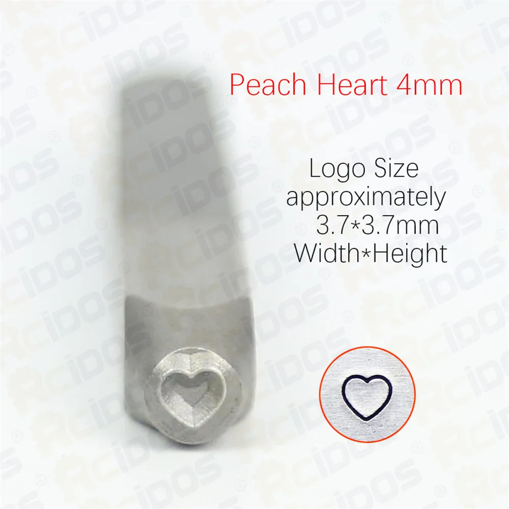 1.5/2/3mm Fat Heart Steel Stamp,DIY Metal Punch Stamp,Metal Jewelry Design Stamps