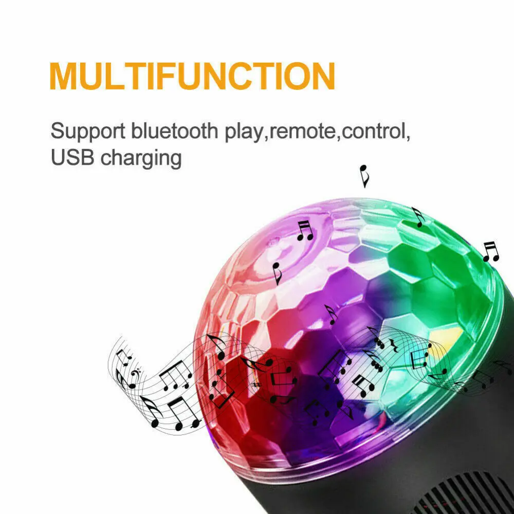 

2pcs USB Star Projector Galaxy Sky Light Night Light LED Voice Control Music Play Disco Ball Stage Strobe Light RGB Bluetooth Re