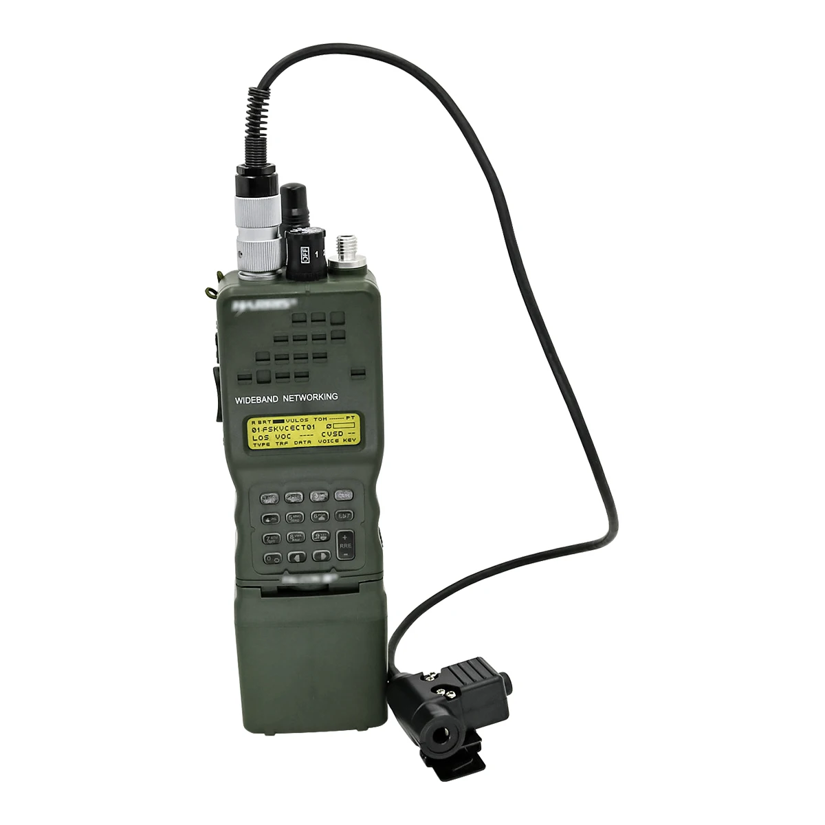 TAC-SKY U94 PTT auriculares tácticos de 6 pines PTT 6 pines U94 Ptt para AN / PRC 152 152a 148 modelo de simulación caja Virtual de Radio militar