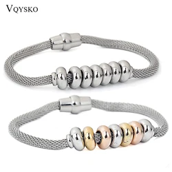 New Arrival Net Chain Bracelet  For Women Fashion Stainless Steel Beads Charm Bilekliks Jewelry Female Party Accessories Design