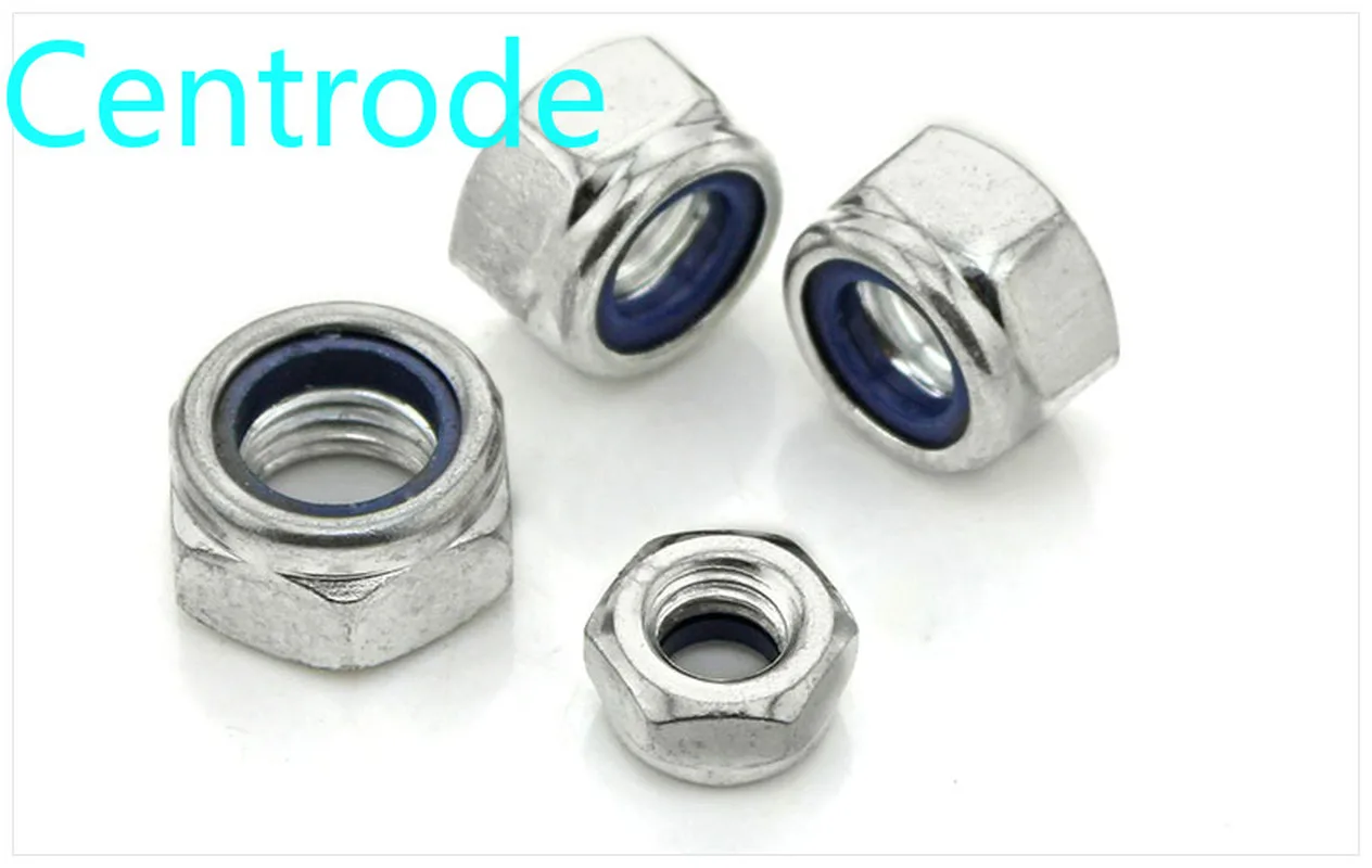 DIN985, black and white, black and white, black and white, nylon, anti-loose, self-locking, anti-slip nut, cap, M2-M16 10PCS