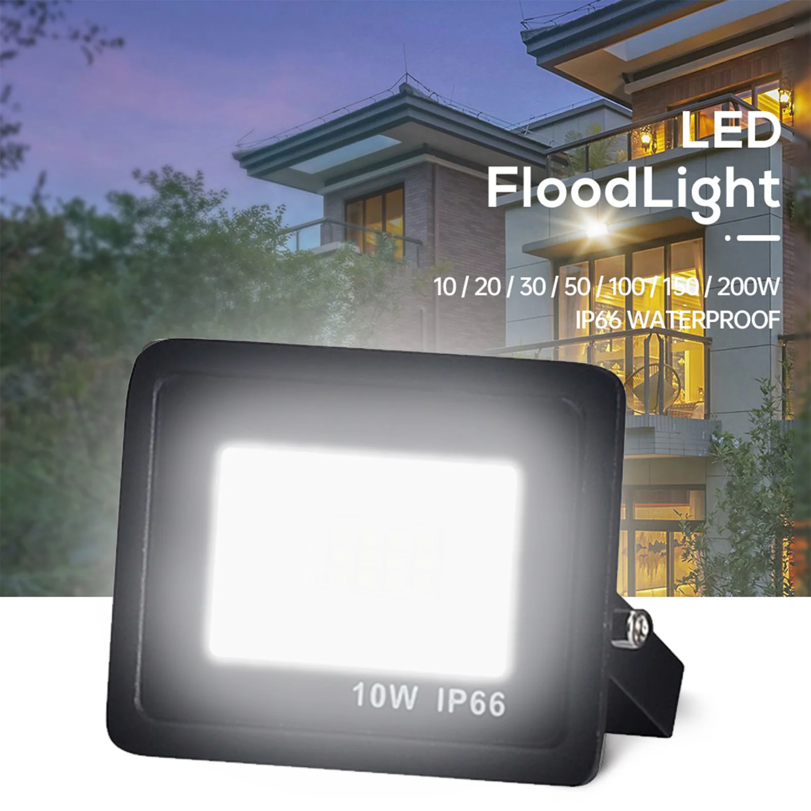 LED Lumière D'inondation 10W 20W 30W 50W 220V Blanc Froid Projecteur Imperméable Extérieur Lumineux Superbe Projecteur Livraison Directe En Gros