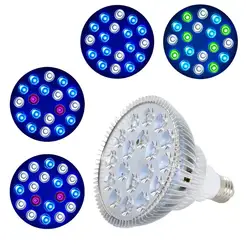 54W Led Pet Lighting Fish Tank Lamp LED Aquarium light Plant Bulb for Saltwater Marine Coral Reef Sump Algae UV IR Red Blue