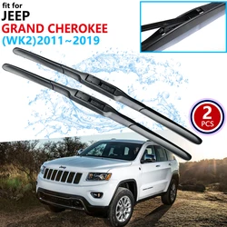 for Jeep Grand Cherokee WK2 2011~2019 Car Wiper Blades 2012 2013 2014 Front Windscreen Windshield Wipers Brushes Car Accessories