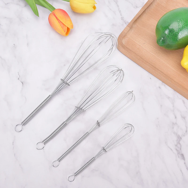 1Pc miscelatore manuale rotante per frullino per le uova Mini cucina frullino per le uova strumento per cuocere agitatore per uova Matel miscelatore per uova ecologico