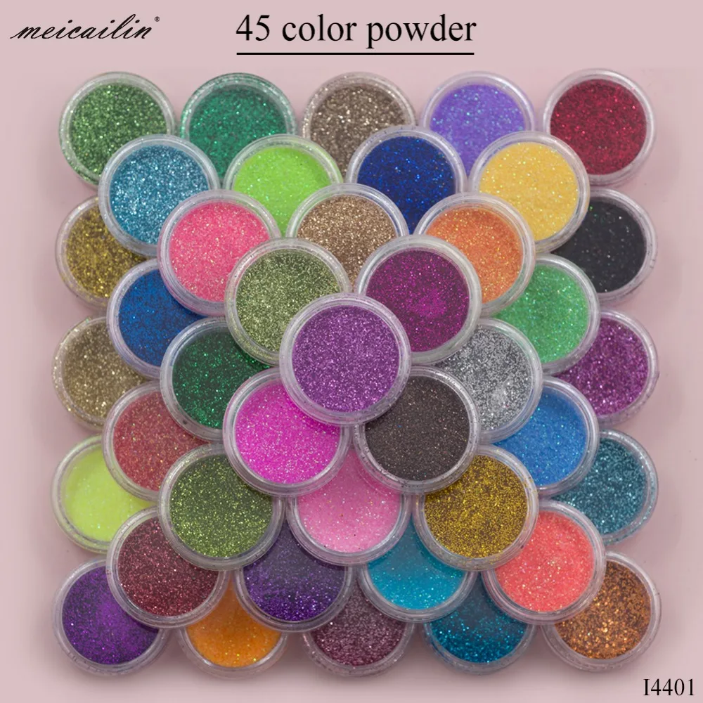 

24/45/72 Colors Set DIY Diamond Glitter Powder for Temporary Tattoo Decorate Christmas Kids Face Body Nail Painting Art