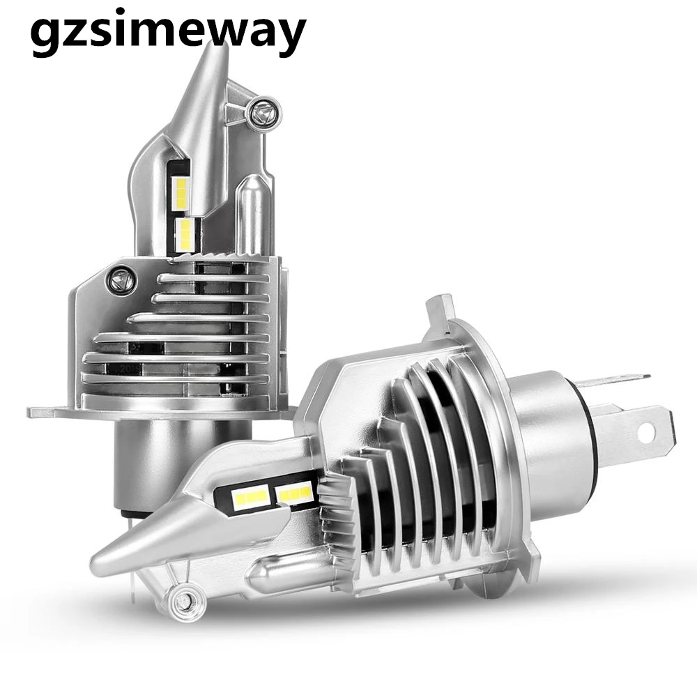 

gzsimeway fighter led headlight H4 9003 HB2 70W 12V 24V 6000K Faro led Auto Lighting H4 high &dipped beam Motorcycle LED Bulb