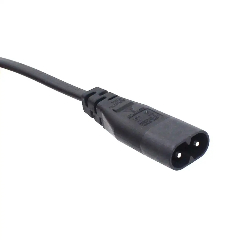 IEC320 C8 Male to Europe Schoko CEE7/16 Outlet Female socket Power Extension Cable For PDU UPS 30cm