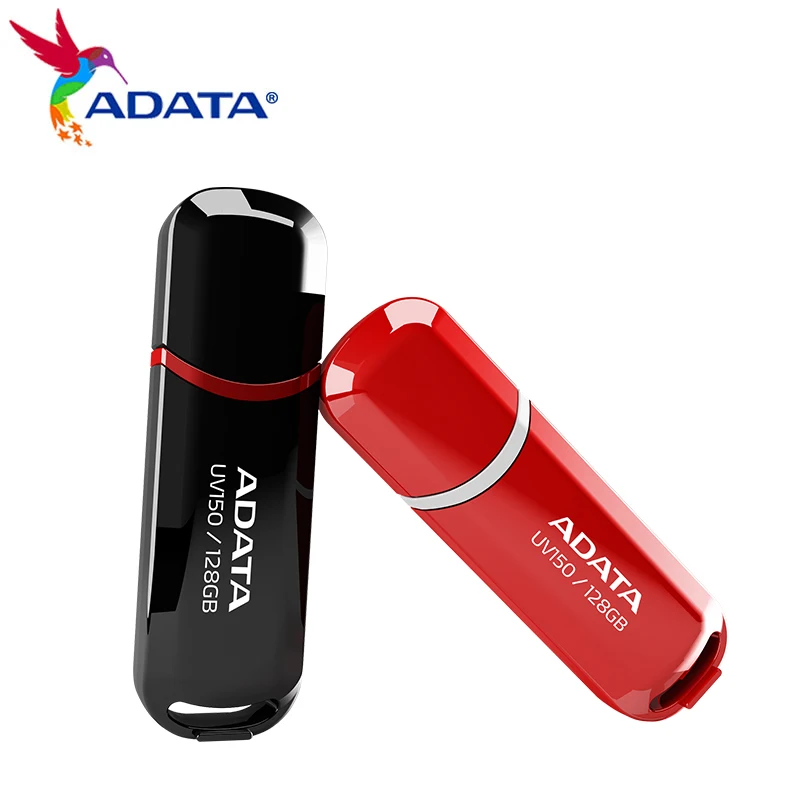 ADATA UV150 USB 3.2 فلاش حملة 32GB 64GB الأحمر الأسود بندريف عالية السرعة ذاكرة يو القرص فلاش USB3.2 حملة القلم ل PC