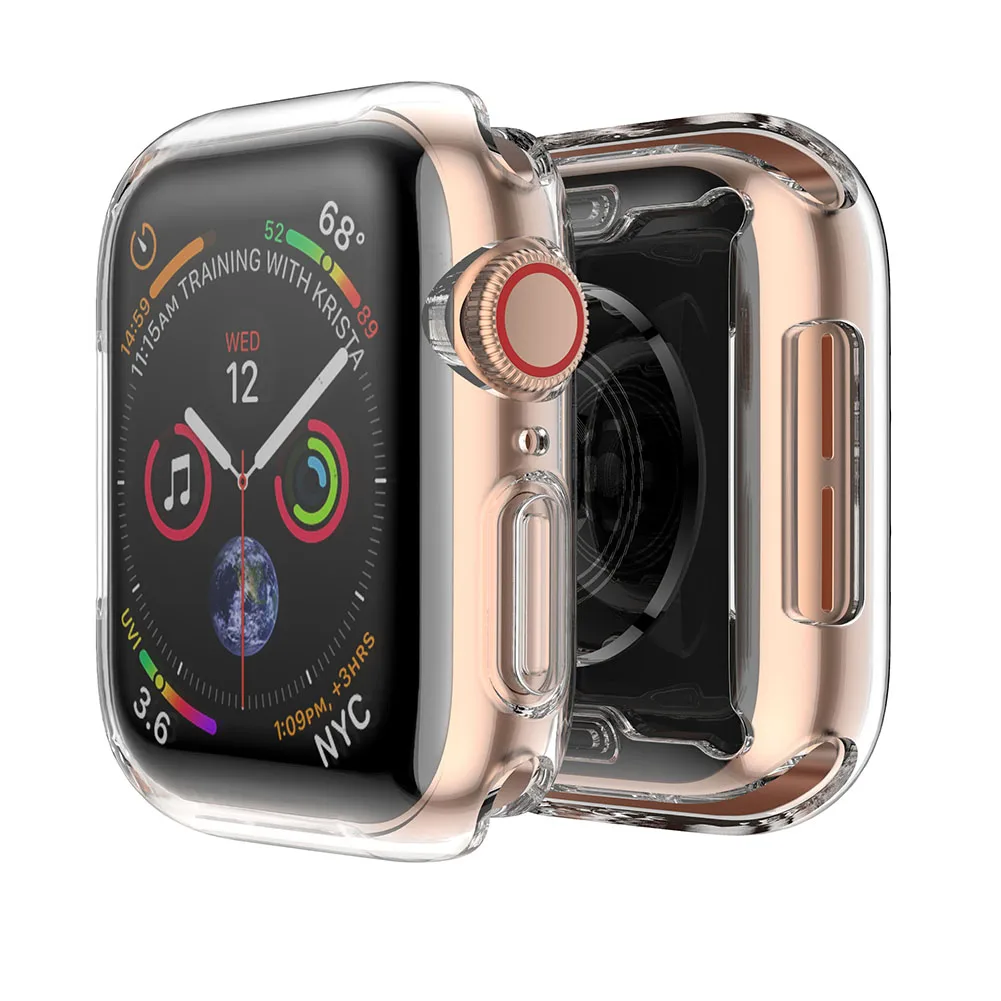 Dây Đeo Đồng Hồ Apple 4th Ban Nhạc Dành Cho Đồng Hồ Thông Minh Apple Watch 4th 2021 Dây TPU Mềm Mại Bảo Vệ Full Màn Hình dịch Vụ Tốt Nhất