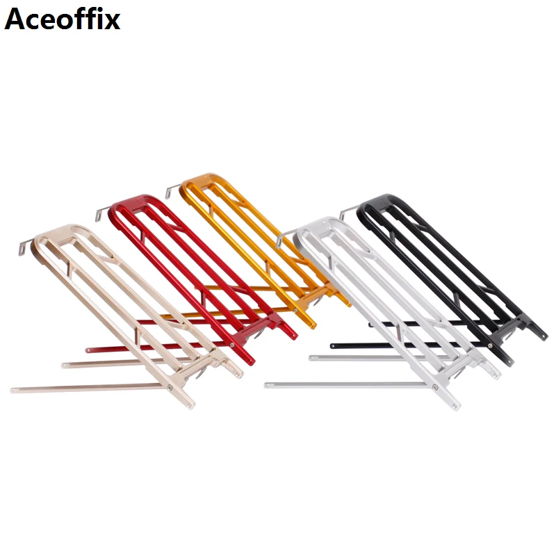 

Aceoffix CNC SR01 rear rack for folding bike accessories ultralight aluminum alloy rack for Brompton