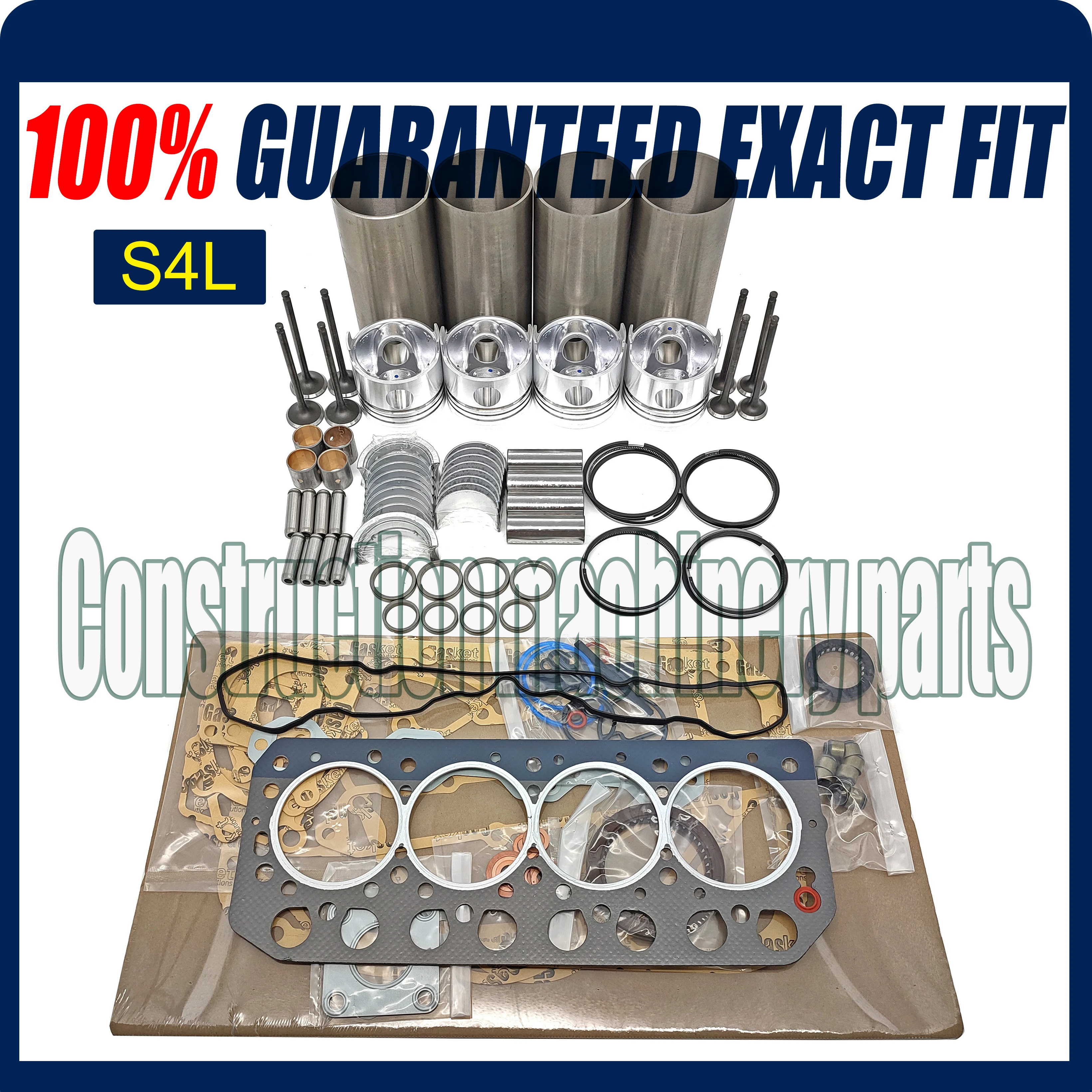 S4L Overhaul Kit With Cylinder Gasket Piston Ring Liner Kit For Mitsubishi S4L S4L2