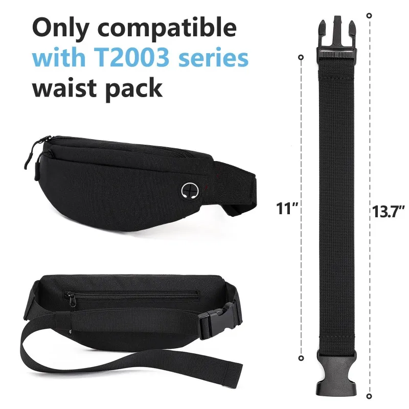 1 Pc Waist Bag Strap Portable Belt Extender for Men Women DIY Fanny Pack Strap Bum Bag Extension Belt Bag Accessories