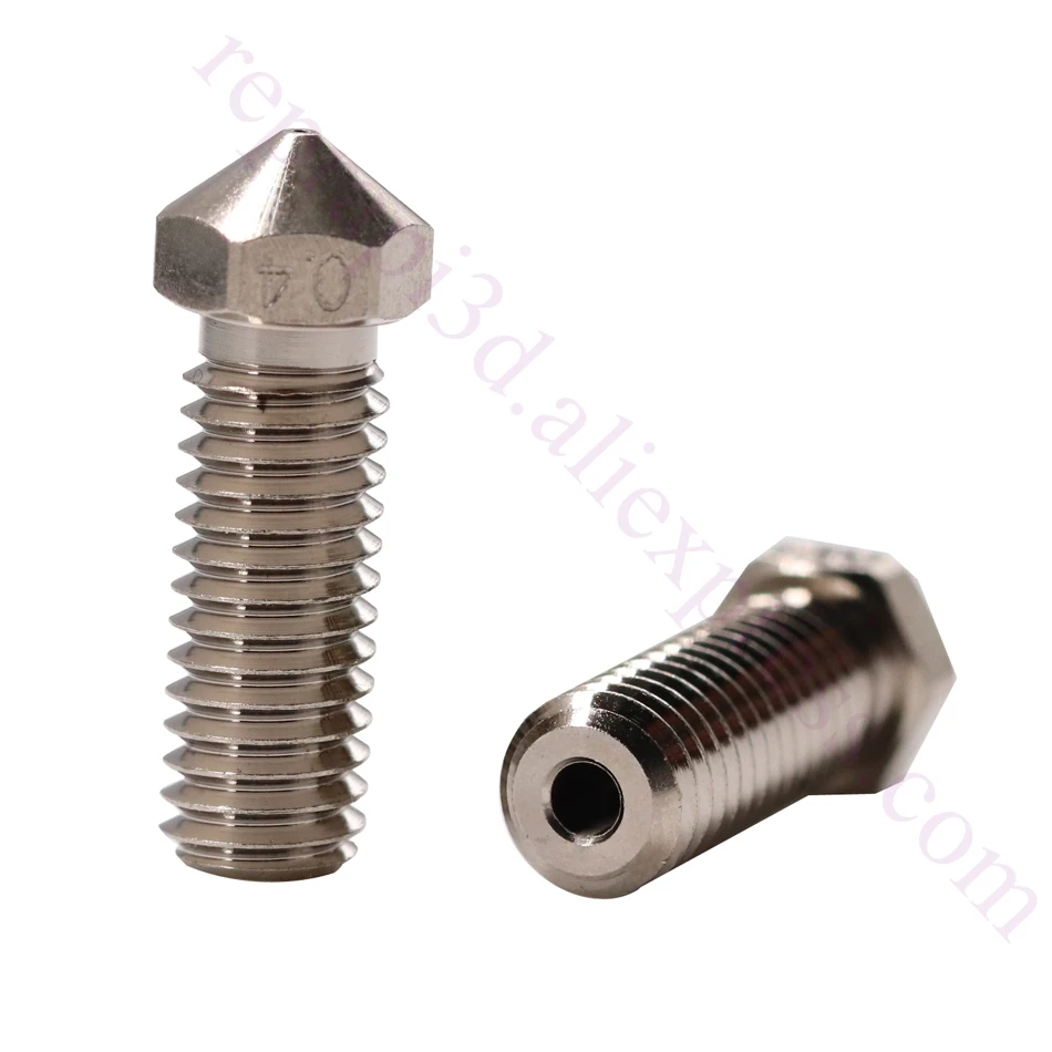 Volcano Plated Copper Nozzle Durable non-stick high performance M6 Thread 0.4-1.2mm for Volcano hotend Extruder 3D printers