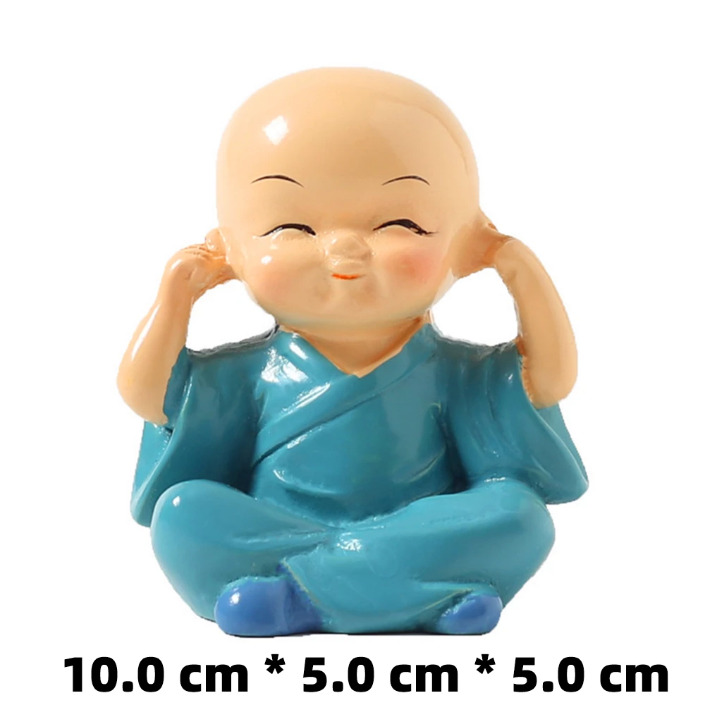 دمية راهب صغير من السيراميك زينة منزلية لطيفة إبداعية صغيرة سامي في السيارة هدية خاصة هدية عيد ميلاد #6