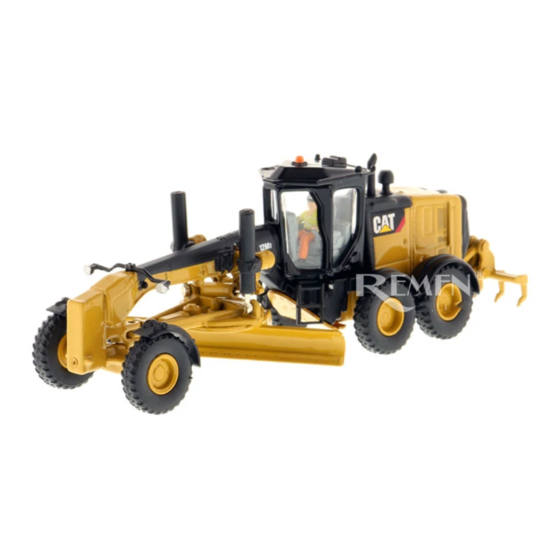 1:87 Motor Grader DM CAT 12M3 Engineering vehicle bulldozer Loader road roller Construction car model toy kids gift collections