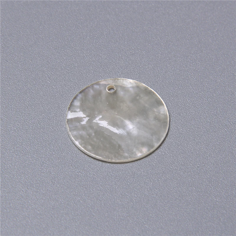 Natürliche transparente runde Muschelstücke für die Schmuckherstellung, Ohrringe, lose Bulk-Muschel-Charm-Perlen, Zubehör, handgefertigter Schmuck zum Selbermachen – Detail 9