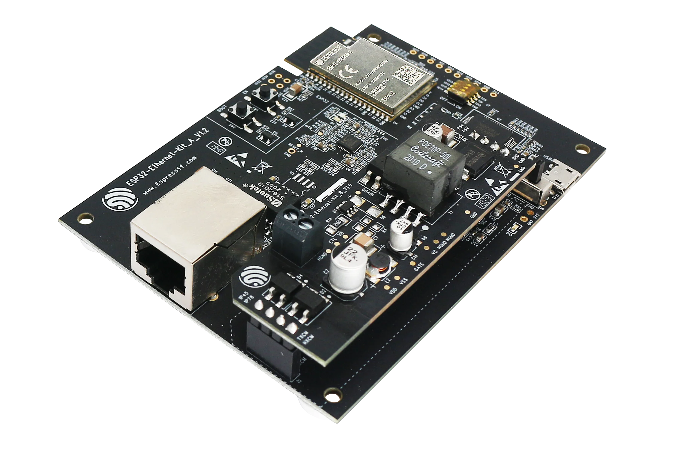 

ESP32-Ethernet-Kit Ethernet to Wi-Fi Development Board