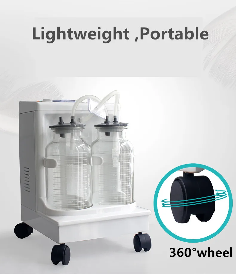 Portable Drainage Sputum Machine Elderly Suck Sputum Power Aspirator Machine Medical Device Electrical Apparatus Sputum Suction