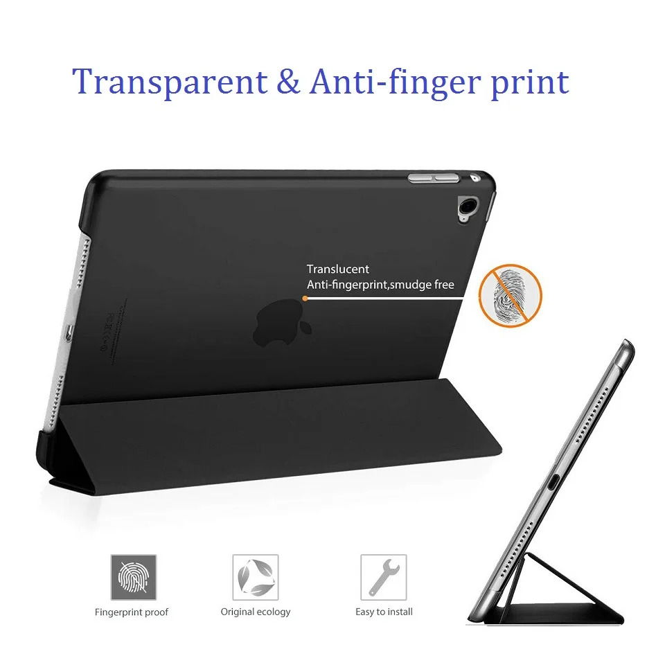 Ultra-thin Slim Tablet Case for iPad mini 5 2019 Case Flip Magnetic Folding Stand PVC Cover for iPad mini 5 Flip Smart Case