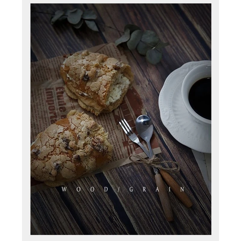 52X84CM Double-Sided Wood Grain Background Paper Photography Props Decoration