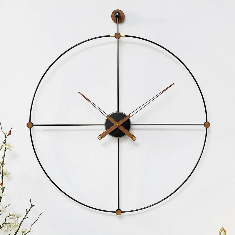 Creative minimalist wall clock living room home fashion clock modern minimalist art personality big clock