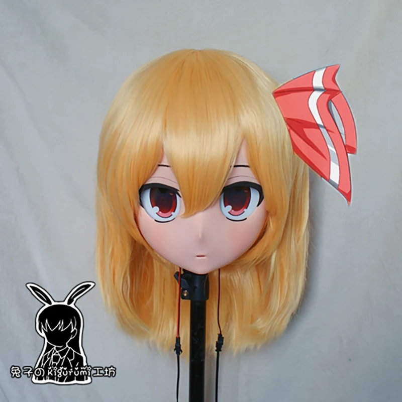 

(RB657)Quality Handmade Female/Girl Resin 3/4 Head Japanese Anime Cartoon Character Cosplay Rumia Kigurumi Mask