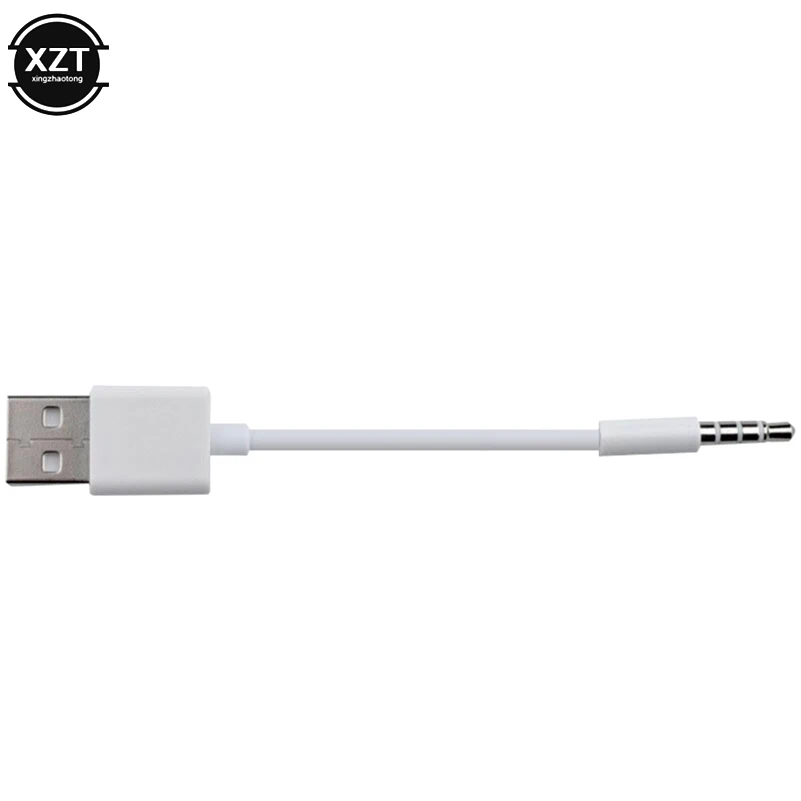 USB Charger Data SYNC Cable 3.5mm Jack Adapter USB 2.0 Charging Cord Line for Apple ipod shuffle 3rd 4th 5th 6th 7th MP3 Player