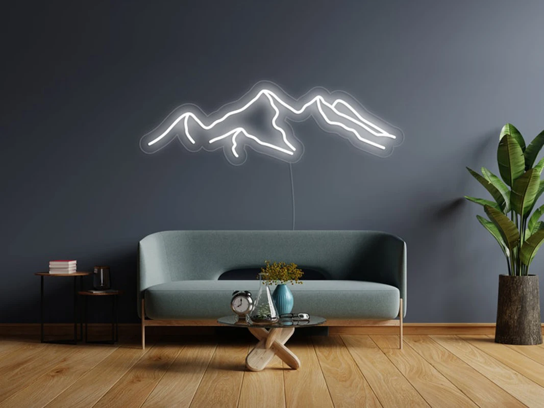 Aesthetic Cute It's Mountains  Neon Sign Custom Decoracion Acrylic For Shop Party Gift Home Kawaii  Wall Room Decor