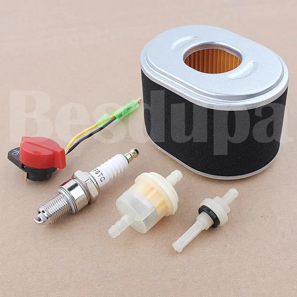Imagem -06 - Kit de Filtro de Combustível para Honda Gx110 Gx140 Gx160 Gx200 Peças para Motor 3.5-hp 17gpze0505 w Interruptor Liga Desliga Alerta de Sensor de Óleo Baixo