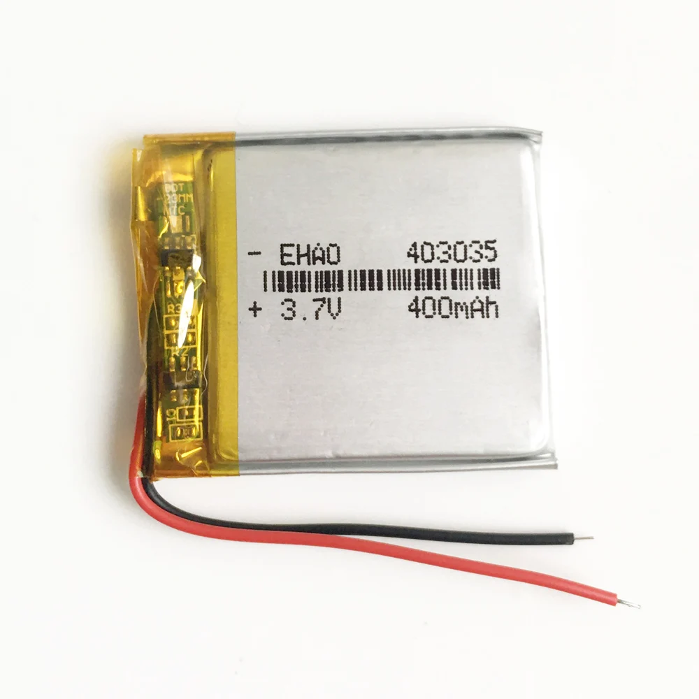 3.7V 400mAh Lithium Polymer LiPo Rechargeable Battery 403035 + JST 3Pin Plug For Mp3 DVD CAMERA GPS Bluetooth Electronic Part