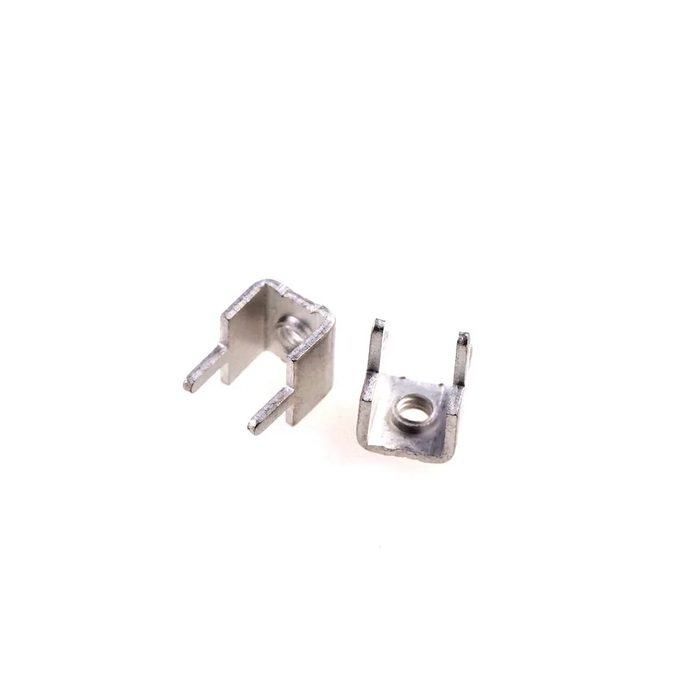 20 Pcs Metric PC Screw Terminals Welding M4 M3 2 Pins Through Hole Pitch 7.0 mm Straight Board High Current 20A Brass Tin