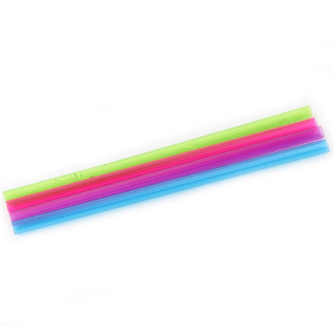 200pcs 23.6cm Big Milkshake Straws Bubble Boba Milk Tea Plastic Thick Straws Smoothie Cold Drinking Drinkware Bar Accessories