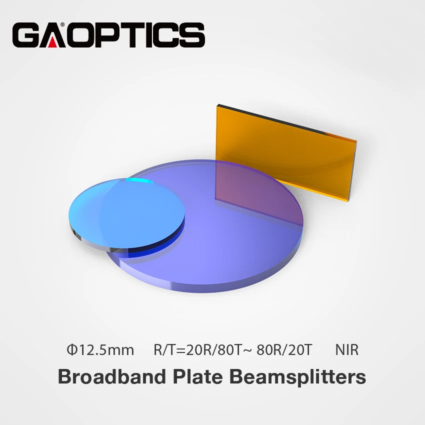 

Dia.12.5mm K9 Optical NIR Coating Plate Beamsplitters 20R/80T to 80R/20T