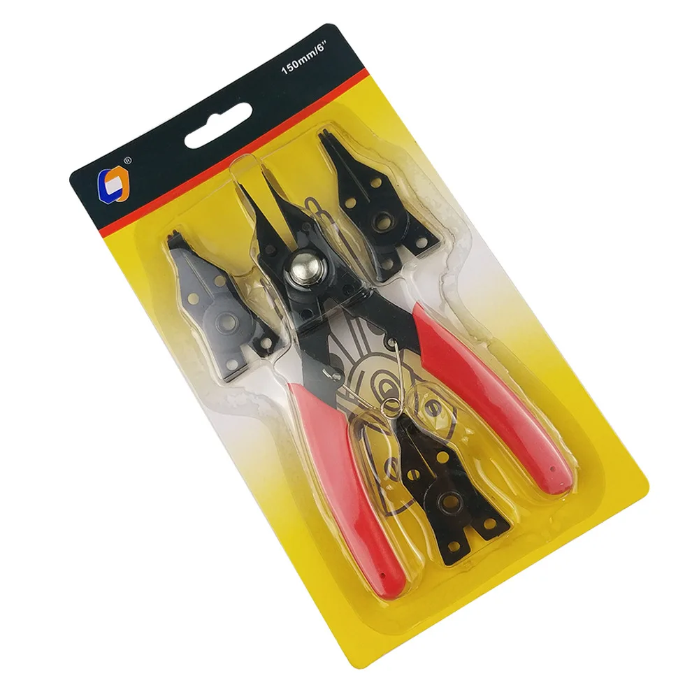 Circlips for Holes / Circlips for Shafts / E Ring Combination Set Clamp Spring  Split Washer C-type E-type Circlip Plier Set